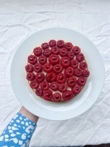 Tarte framboise et vanille